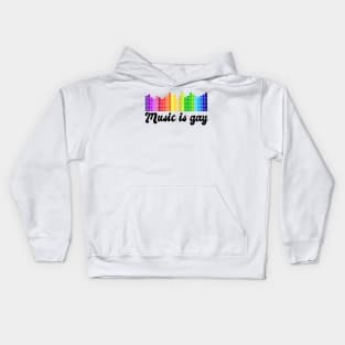 Music is Gay Kids Hoodie